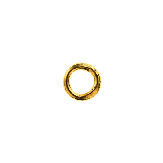 C1033b 10mm Gold Plated Brass Closed Jump Ring