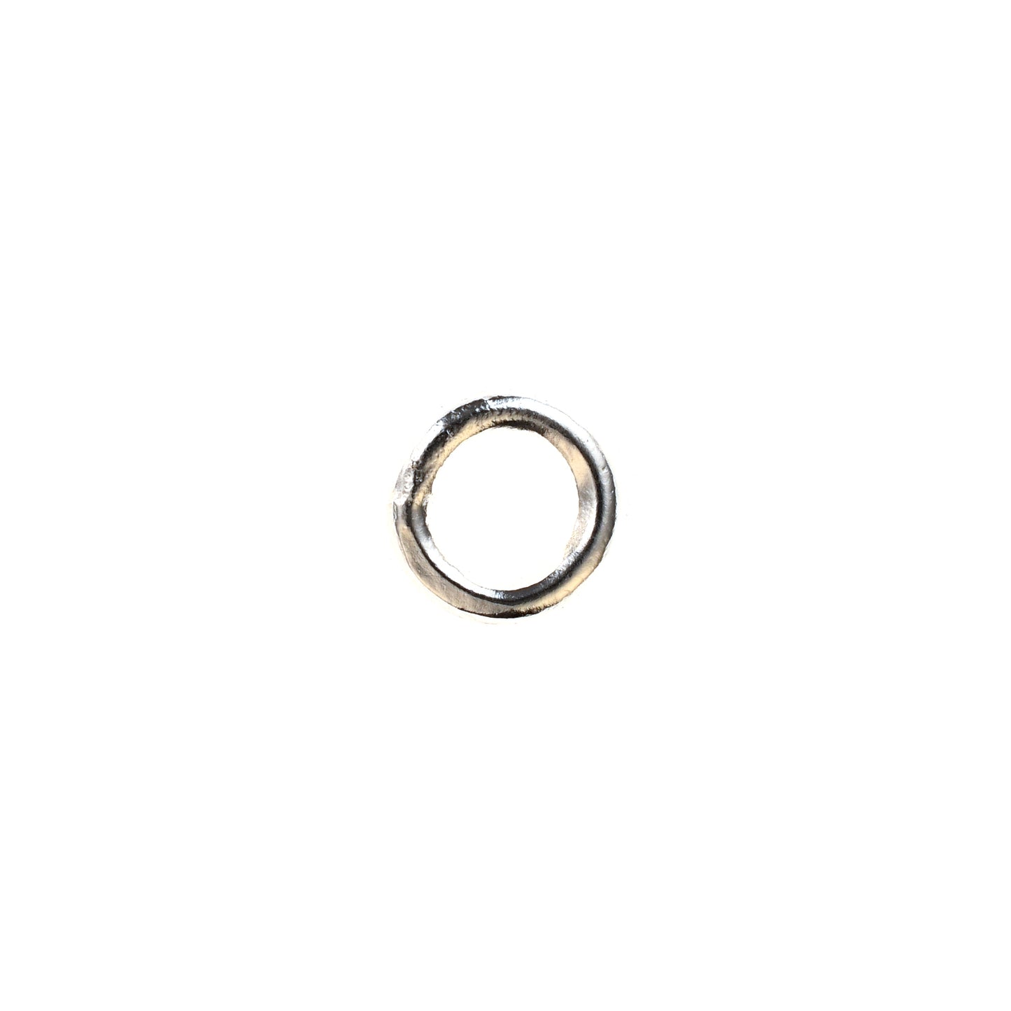 C1033b 10mm Silver Plated Brass Closed Jump Ring