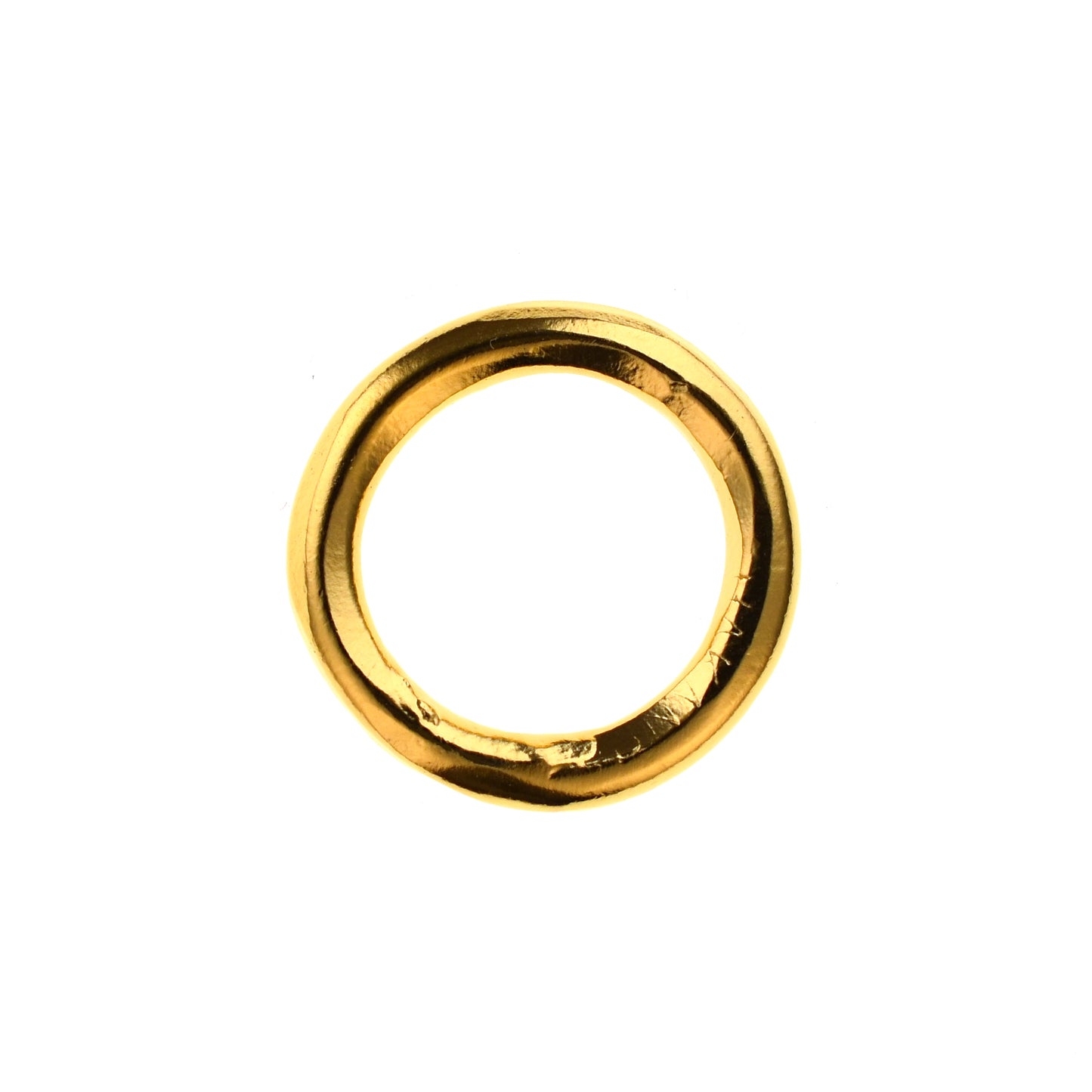 C1071a 20mm Gold Plated Brass Closed Jump Ring