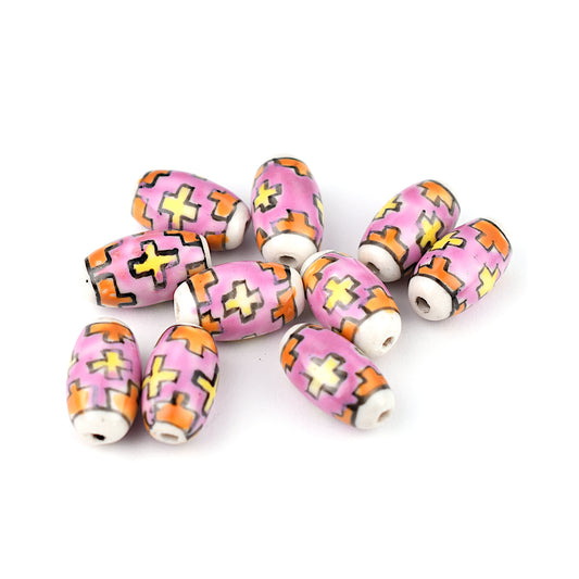 CHP1403 8x14mm Porcelain Oval Bead