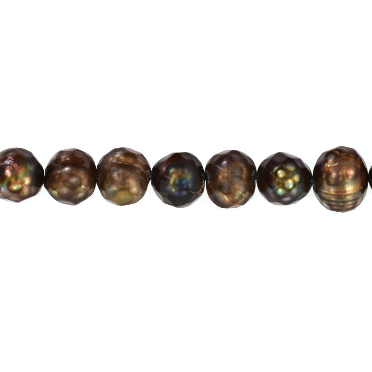 CP1029-P12 Faceted Bronze Pearl