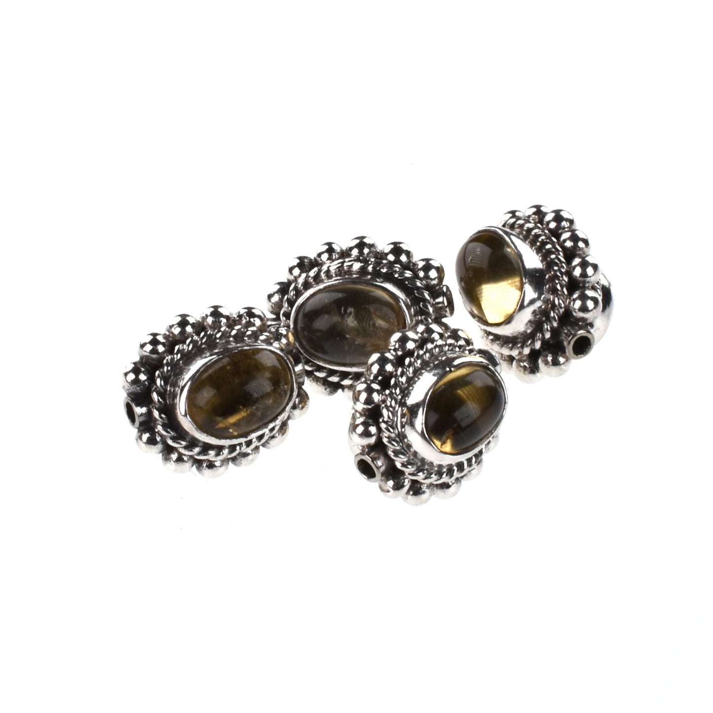 IB49 Silver Bead with Citrine