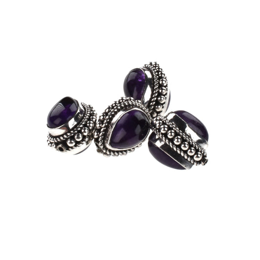 IB69 Silver Bead with Amethyst