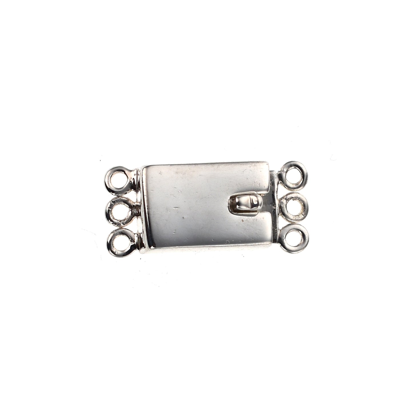 IB88 Silver 3-Strand Box Clasp