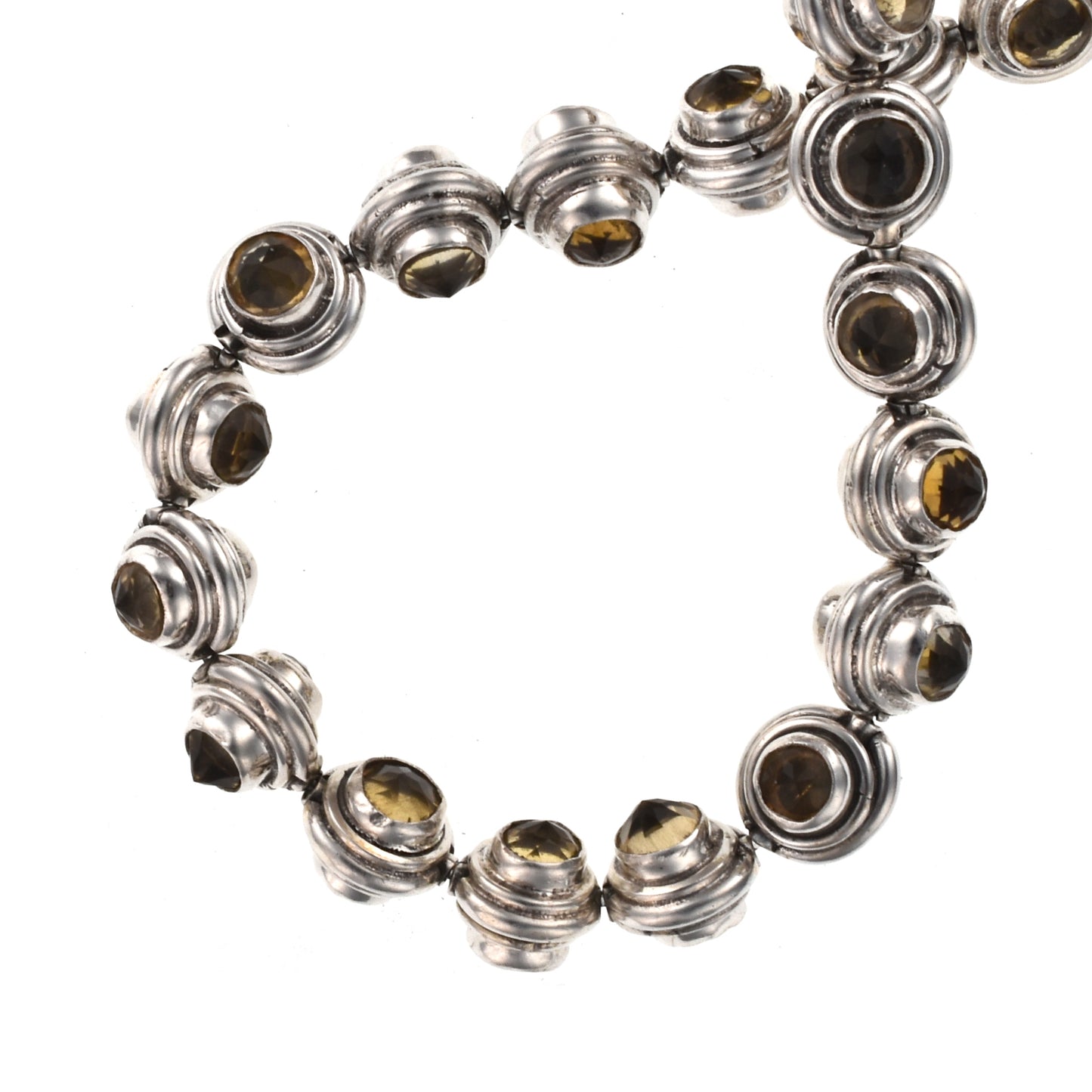 M7 Silver Bead with Citrine