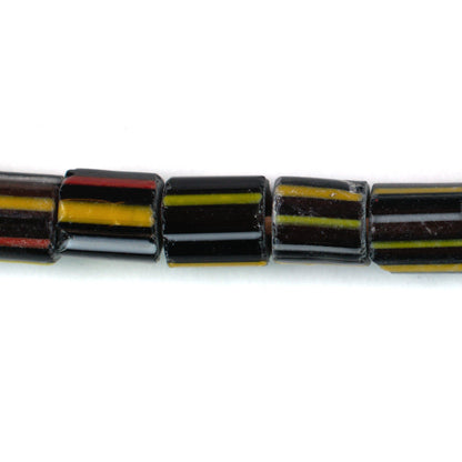 MH1103 Brown Striped Glass Bead