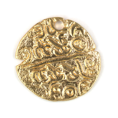 ADR94 Brass Burmese Coin Pendant