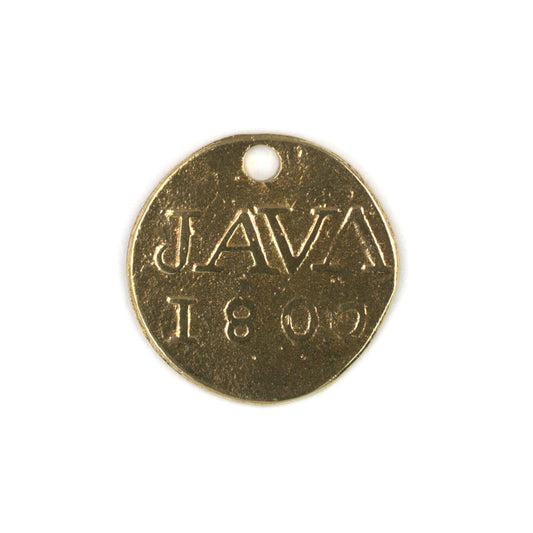 ADR113 Brass Java Coin Pendant
