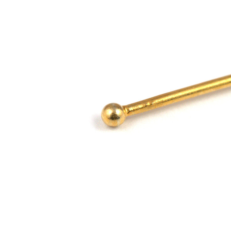 B124 Long Silver Headpin – 20 Gauge