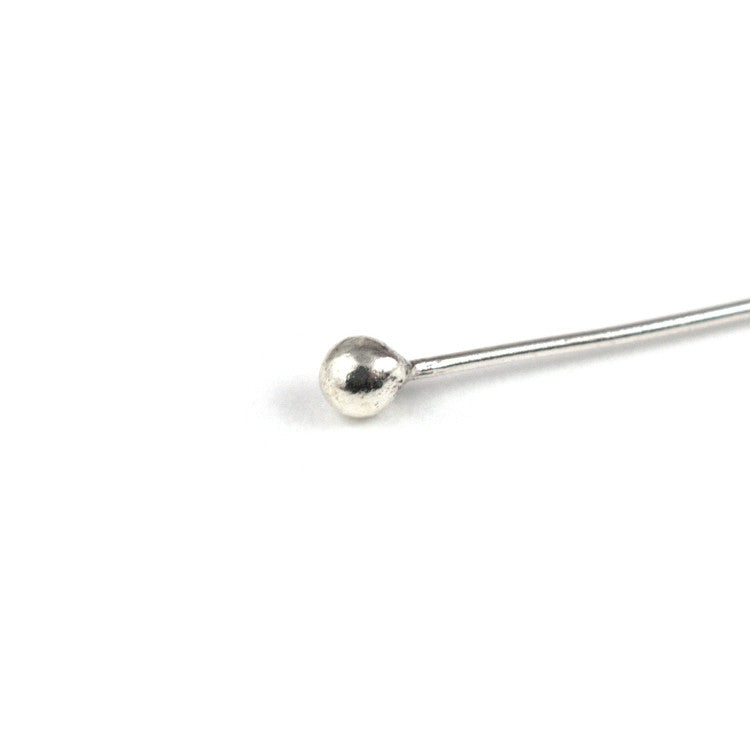 B124 Long Silver Headpin – 26 Gauge