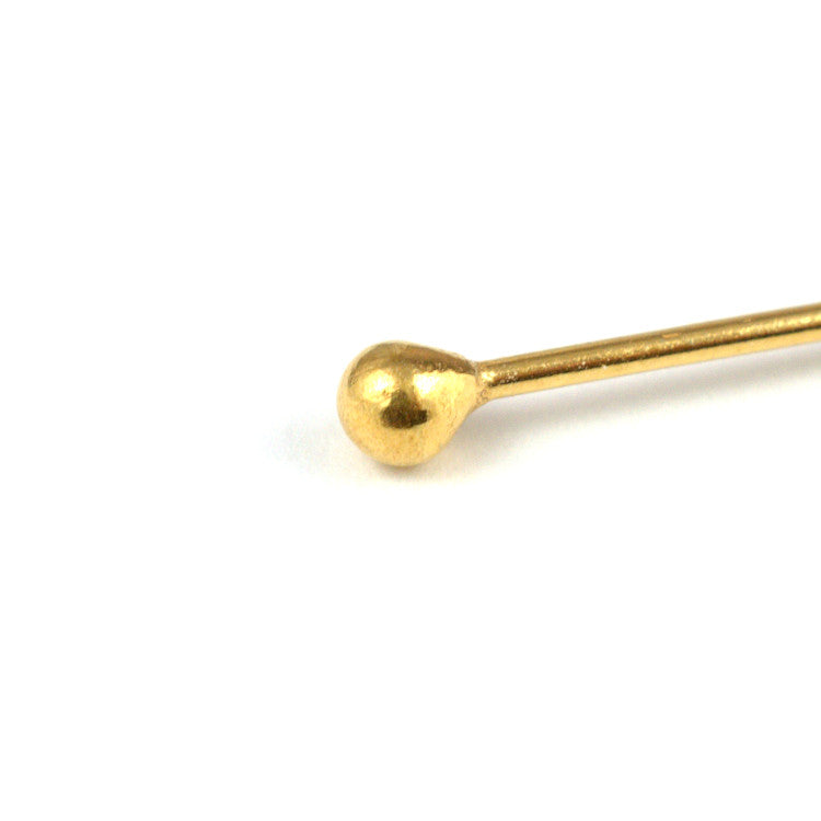 B125 Long Silver Headpin – 20 Gauge