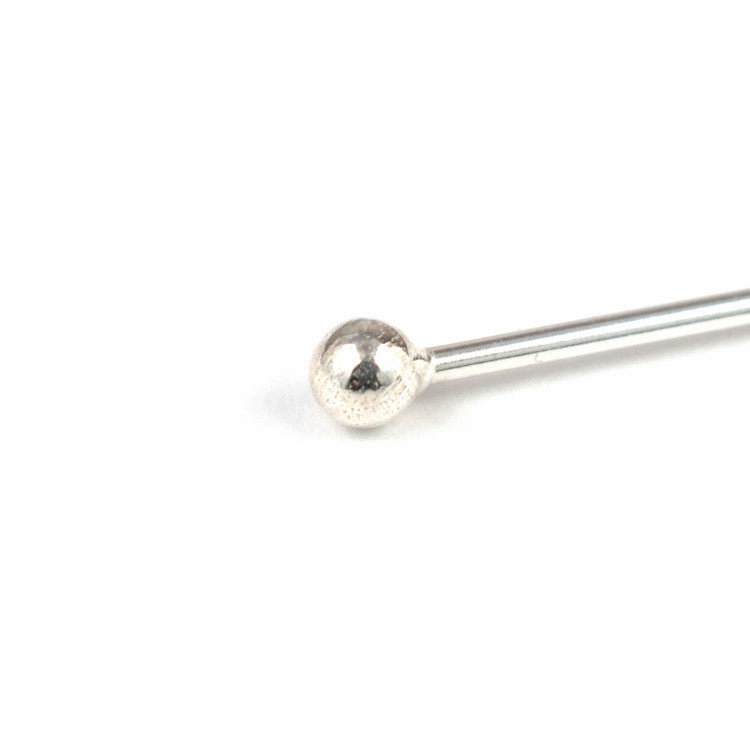 B125 Long Silver Headpin – 20 Gauge