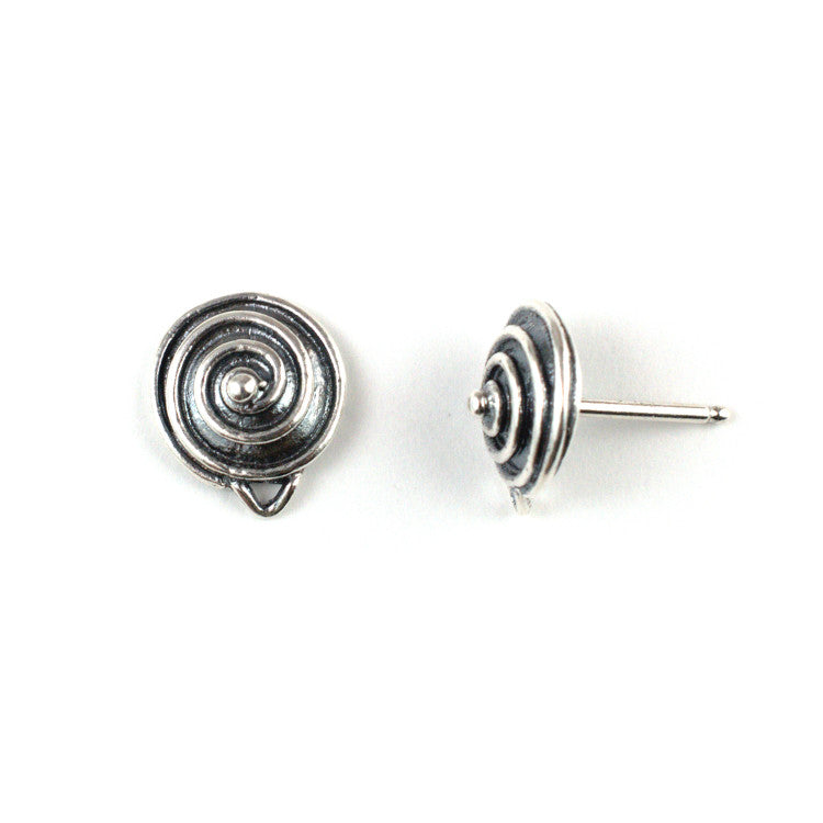 B140 Silver Post Earring