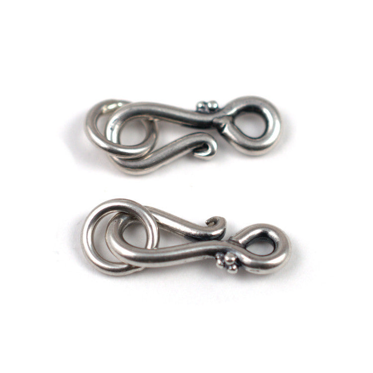 B204 Silver Hook Clasp