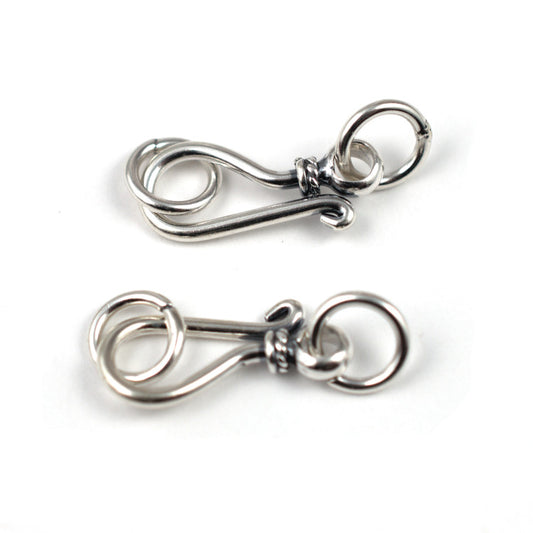 B241 Silver Hook Clasp