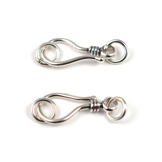 B644 Silver Hook Clasp