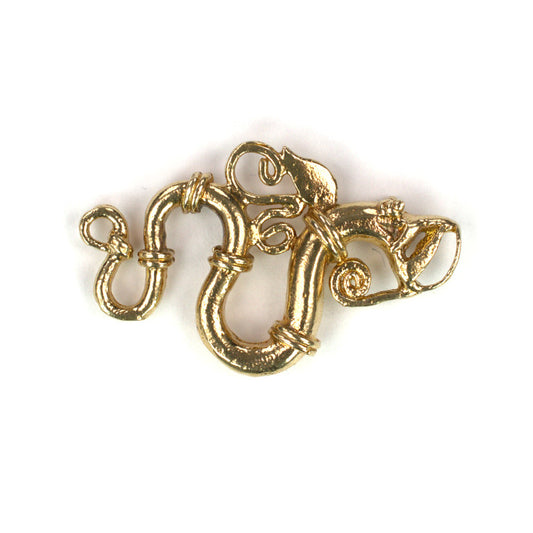 C593 Brass Naga Charm