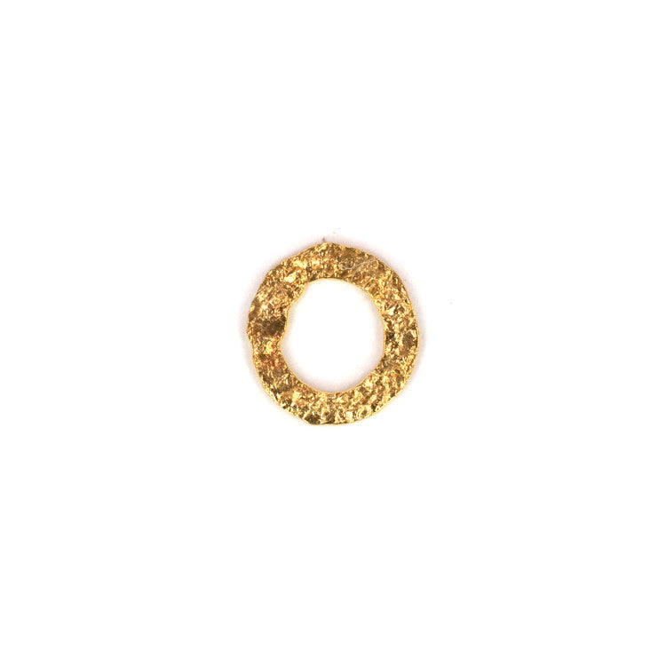 C1058 Textured Brass Jump Ring
