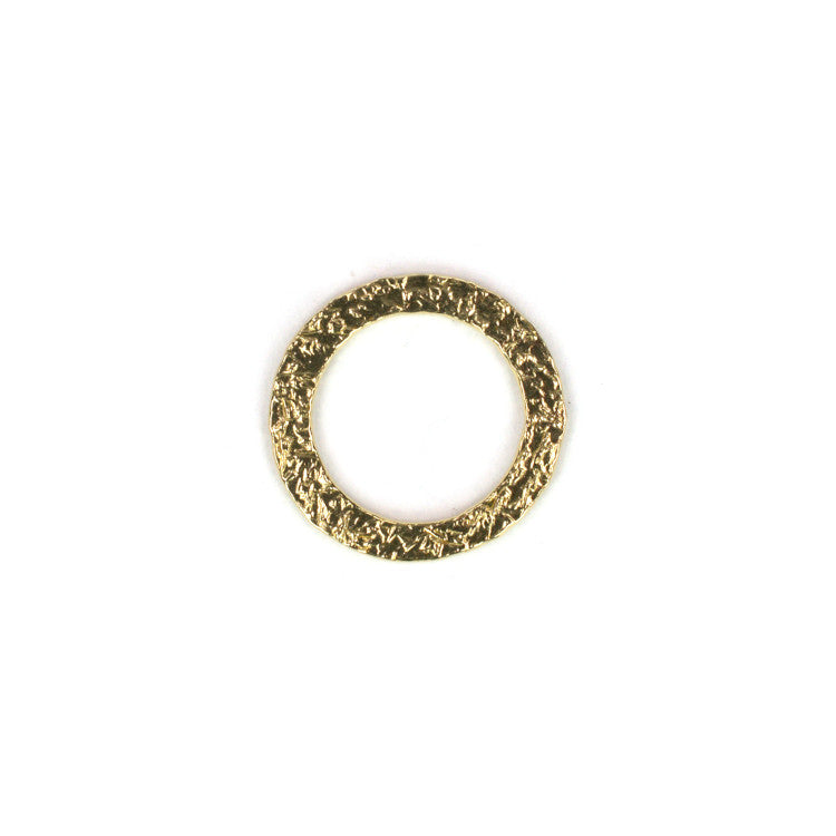 C1059 Textured Brass Jump Ring