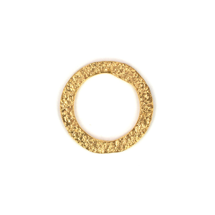 C1060 Textured Brass Jump Ring