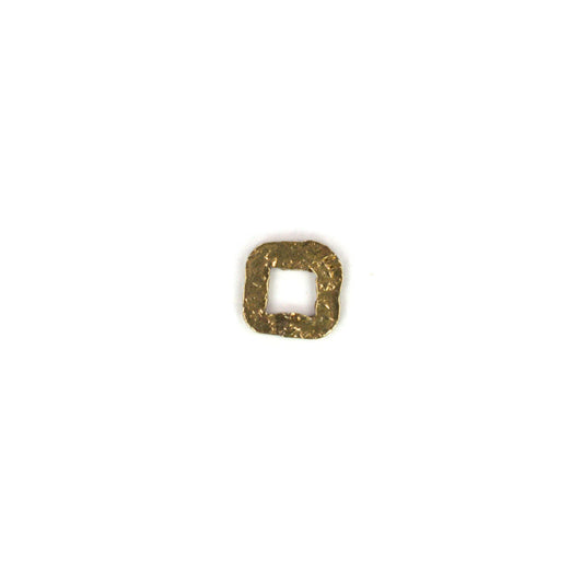 C1061a 7mm Textured Brass Jump Ring