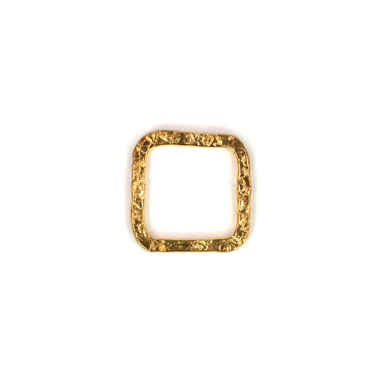 C1061c 12mm Textured Brass Jump Ring