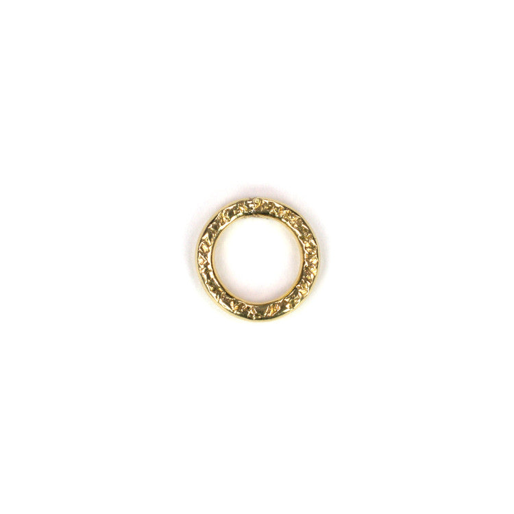 C1082a 9mm Textured Brass Jump Ring